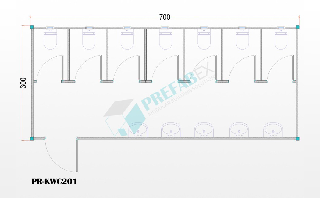 Sanitary Container - WC & Shower - Herocont