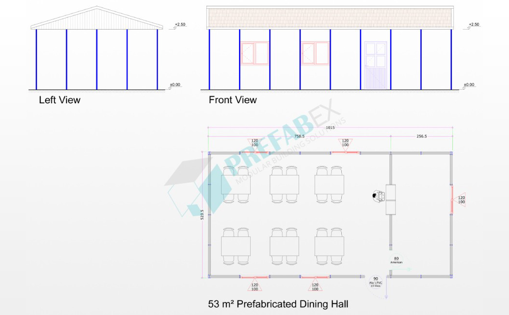 Modular Dining Hall | Canteen | Cafeteria | Prefabricated buildings