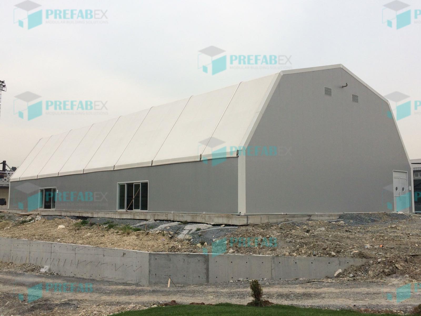 21m Prefabricated Building Warehouse Tent Insulation PVC Tent